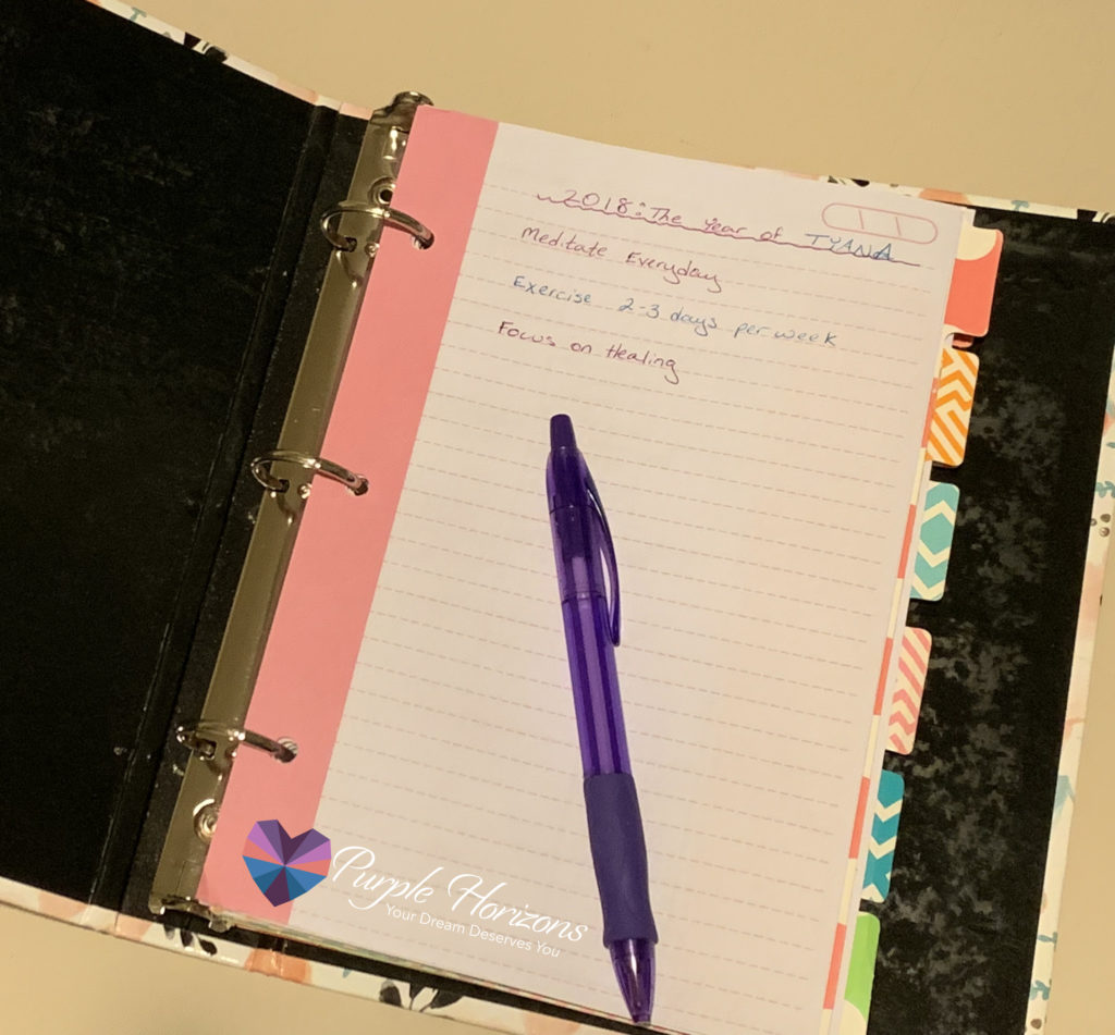 2018 Goals | Purple Horizons